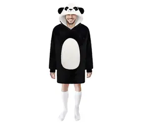 Cozy Noxxiez CH367 Panda - hřejivá televizní mikinová deka s kapucí pro teenagery a dospělé