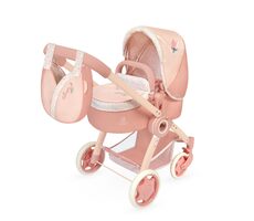 DeCuevas 80574 Skládací kočárek pro panenky 3 v 1 s taškou Tulipe 2025 - 70 cm