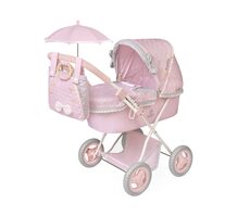 DeCuevas 85075 Skládací kočárek pro panenky se slunečníkem a taškou Sophie 2025 - 60 cm