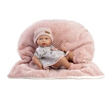 Guca 853 New BORN HOLČIČKA  - realistická panenka miminko s celovinylovým tělem - 38 cm