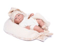 Guca 931 NEW BORN HOLČIČKA - realistická panenka miminko s celovinylovým tělem - 25 cm