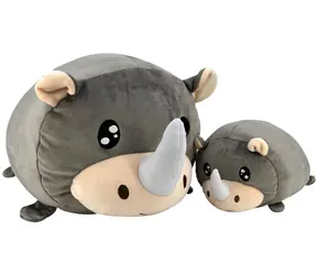 Magic Baby Nosorožec - maminka s mláďátkem - set plyšových hraček 20 a 40 cm