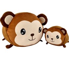 Magic Baby Opice - maminka s mláďátkem - set plyšových hraček 20 a 40 cm