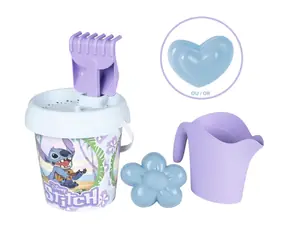 Smoby Kyblíček Stitch s konvičkou a přísl., střední / od 2 let