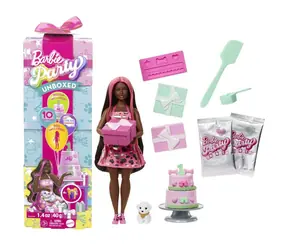 Mattel Barbie party reveal barbie - růžová / od 3 let