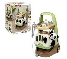 Smoby Veterinární vozík s pandou a přepravním boxem 2v1 / od 3 let