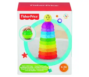 Mattel Fisher Price aktivní skládačka s rolničkou / od 6 měsíců