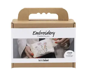 Creativ Company Kreativní sada Vyšívaná toaletní taška