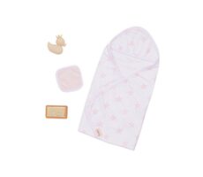 LullaBaby Osuška pro panenku s doplňky / od 2 let