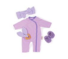 LullaBaby Dupačky pro panenku fialové s doplňky / od 2 let