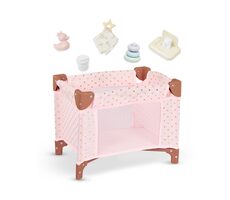 LullaBaby Postýlka pro panenku s doplňky / od 2 let