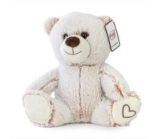 Daffi Sedící medvídek se srdcem / 22 cm / od 0 měsíců