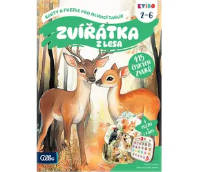 ALBI Kvído Karty a puzzle: Zvířátka z lesa