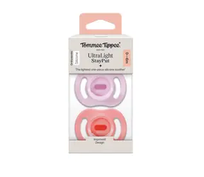 Tommee Tippee Silikonový Dudlík Ultra-light 0-6m, 2 ks - více barevných variant 