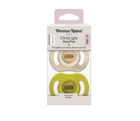 Tommee Tippee Silikonový Dudlík Ultra-light 6-18m, 2 ks - více barevných variant 