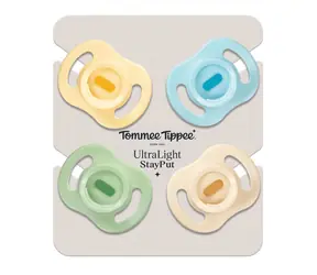 Tommee Tippee Silikonový Dudlík Ultra-light 0-6m, 4 ks, BOY 