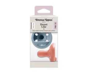 Tommee Tippee Silikonový Dudlík Breast-like 6-18m, 2 ks  