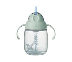 Tommee Tippee Tréninkový Netekoucí Hrnek s brčkem se závažím, 240 ml, od 6m+, zelený 