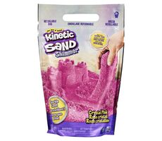 Spin Master Kinetic Sand balení třpytivého růžového písku 0,9 kg / od 3 let