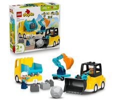 LEGO® DUPLO® 10475 Vozidla na stavbě 3 v 1 / Počet dílků: 22 / od 2 let
