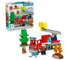 LEGO® DUPLO® 10473 Hasičské auto s hadicí a hasičem / Počet dílků: 28 / od 2 let