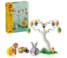 LEGO® Iconic 40808 Velikonoční zajíček, kuřátko a sběr vajíček / Počet dílků: 140 / od 8 let