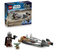 LEGO® Star Wars™ 75436 Mandalorian a Grogu a spídrová motorka / Počet dílků: 58 / od 6 let