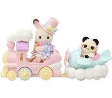 Sylvanian Families Letadlo, vláček a baby figurky v zábavném parku / od 3 let