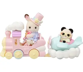 Sylvanian Families Letadlo, vláček a baby figurky v zábavném parku / od 3 let