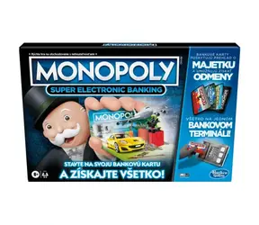 Hasbro Monopoly Super Elektronické bankovnictví SK verze / Délka hry: 60 minut / Počet hráčů: 2-4 / od 8 let