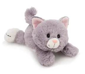 NICI plyš Kočka šedá 20cm - ležící / GREEN kolekce / od 0 měsíců