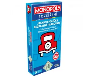 Hasbro Monopoly - rozšíření Jackpot, bezplatné parkování CZ / Délka hry: 90 minut / Počet hráčů: 2-6 / od 8 let