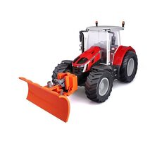 Maisto RC Massey Ferguson Traktor s radlicí se světly červená / RC Auto / dálkové ovládání / 2.4 GHz / věk: 8+