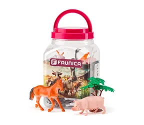 Faunica Zvířátka figurky sada v MEGA tubě - Farma / od 3 let