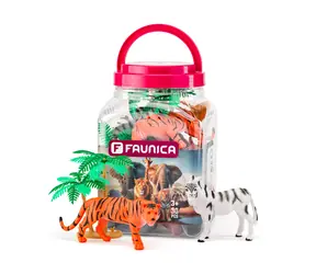 Faunica Zvířátka figurky sada v MEGA tubě - Safari / od 3 let