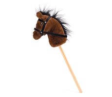 Faunica Hobby horse Bonnie, tmavě hnědý kůň na tyči / od 3 let