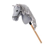 Faunica Hobby horse Apollo, šedý kůň na tyči, provázková hříva / od 3 let