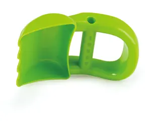Hape Hračky na písek - Ruční bagr zelená / od 12 měsíců