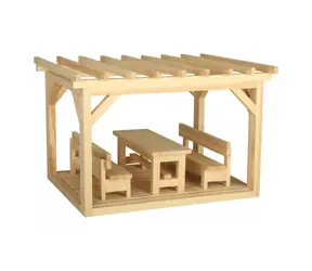 Walachia Dřevěná slepovací stavebnice Pergola / od 8 let / 110 dílů / Obtížnost: střední