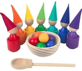2Kids Toys Duhové panenky s míčky 7 barev / od 3 let