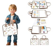 2Kids Toys Senzorická busy kniha Dinosauři 1 / od 3 let