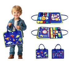 2Kids Toys Senzorická busy kniha Dinosauři 4 / od 3 let