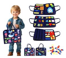 2Kids Toys Senzorická busy kniha Vodní / Dino svět / od 3 let