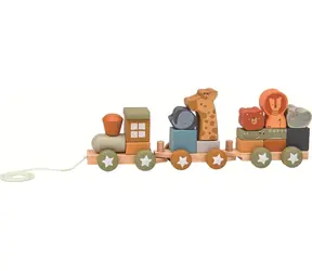 2Kids Toys Dřevěný vláček se zvířátky / od 18 měsíců