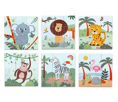 2Kids Toys Dřevěné kostky Safari / od 2 let