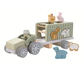 2Kids Toys Dřevěné auto se zvířátky / od 1 roku