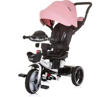CHIPOLINO Tříkolka se stříškou Be Active 2v1 Pink Linen / od 1.5 roku