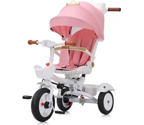 CHIPOLINO Tříkolka se stříškou Futuro 2v1 Princess / od 1.5 roku