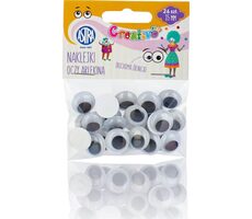 ASTRA CREATIVO Samolepící oči 15mm Harlekýn