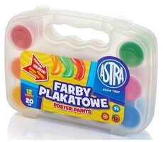 ASTRA Temperové barvy 12 x 20 ml v plastovém kufříku / od 3 let